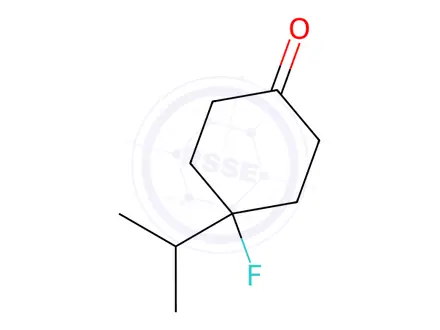 Chemical structure of 4-Fluoro-4-isopropylcyclohexan-1-one