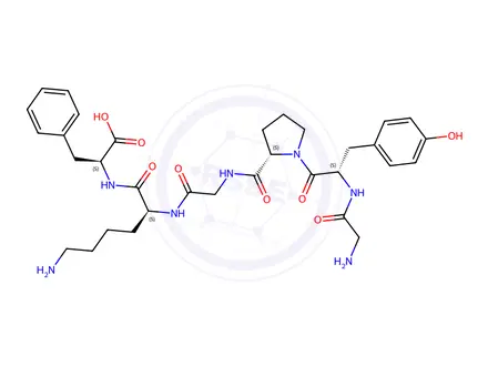 Chemical structure of PAR-4 (1-6) (mouse) trifluoroacetate salt H-Gly-Tyr-Pro-Gly-Lys-Phe-OH trifluoroacetate salt