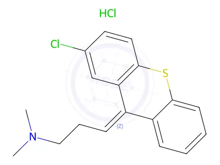 Chemical structure of Chlorprothixene hydrochloride