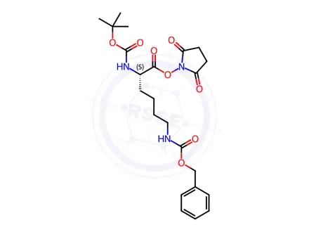 Chemical structure of Boc-Lys(Z)-OSu