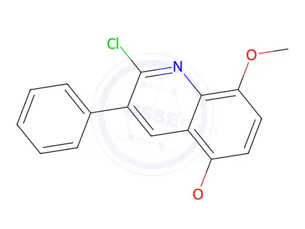 Chemical structure of 2-Chloro-5,8-dimethoxy-3-phenylquinoline