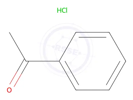 Chemical structure of Acetophenone Hydrochloride