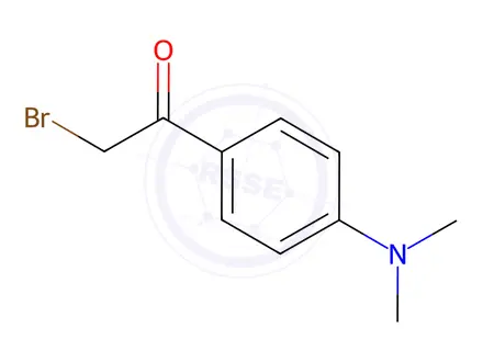 Chemical structure of 2-Bromo-1-(4-dimethylaminophenyl)ethanone
