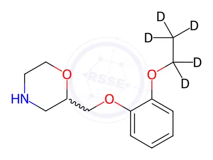 Chemical structure of Viloxazine D5