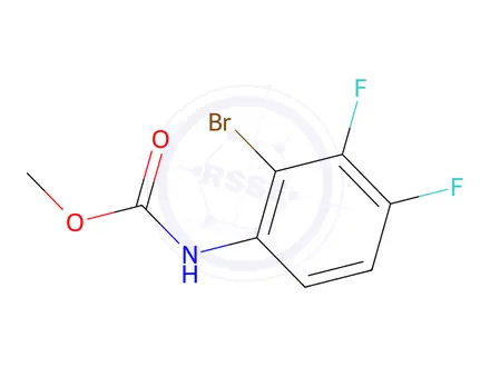 Chemical structure of Methyl (2-bromo-3,4-difluorophenyl)carbamate