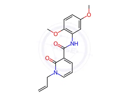Chemical structure of N-(2,5-Dimethoxyphenyl)-2-oxo-1-(prop-2-en-1-yl)-1,2-dihydropyridine-3-carboxamide