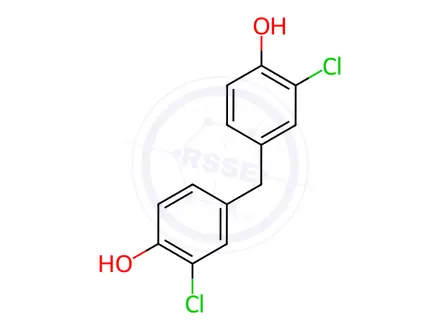 Chemical structure of 4,4'-Methylenebis[2-chlorophenol]
