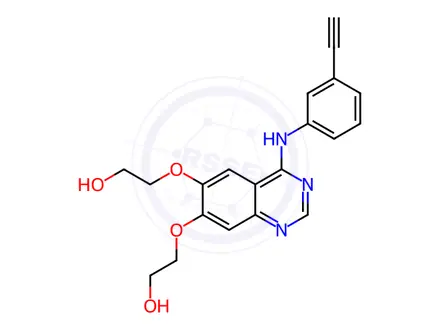 Chemical structure of Didesmethyl Erlotinib