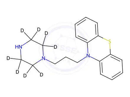 Chemical structure of N-Desmethyl Perazine-d8