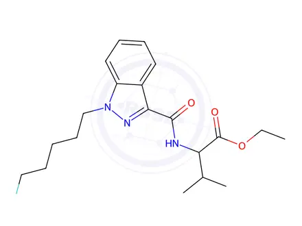 Chemical structure of Ethyl 2-(1-(5-fluoropentyl)-1H-indazole-3-carboxamido)-3-methylbutanoate