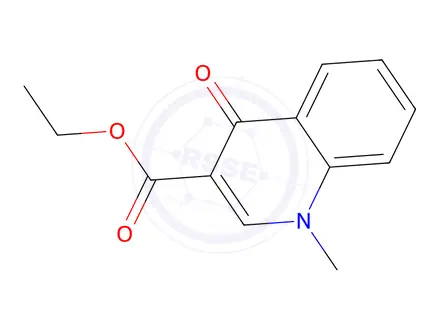 Chemical structure of Ethyl 1-methyl-4-oxo-1,4-dihydroquinoline-3-carboxylate