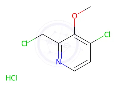 Chemical structure of 4-Chloro-2-chloromethyl-3-methoxypyridine, hydrochloride