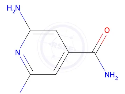 Chemical structure of 2,6-Diaminoisonicotinamide