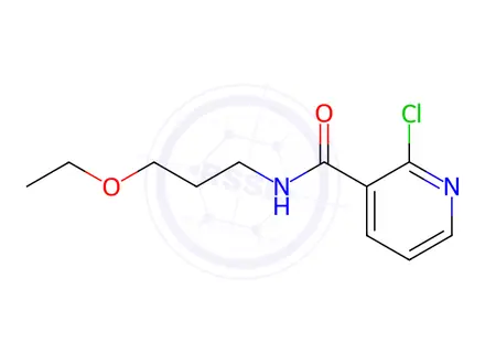 Chemical structure of 2-Chloro-N-(3-ethoxypropyl)nicotinamide