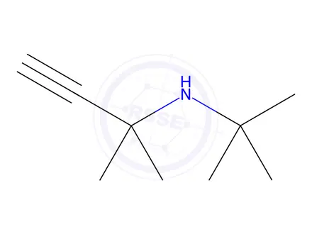 Chemical structure of N-tert-Butyl-1,1-dimethylpropargylamine