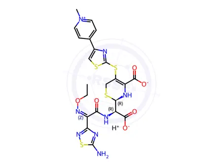 Chemical structure of Ceftaroline Fosamil Impurity 57