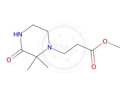 Chemical structure of Methyl 3-(2,2-dimethyl-3-oxopiperazin-1-yl)propanoate