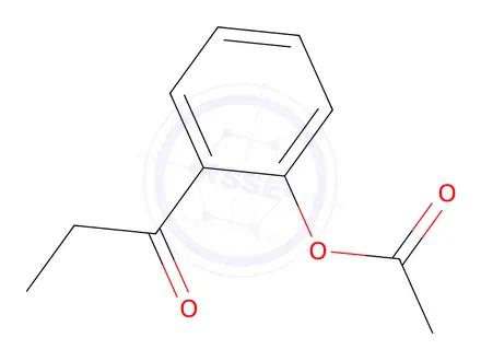 Chemical structure of 2-Propionylphenyl acetate