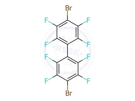 Chemical structure of 4,4-Dibromooctafluorobiphenyl