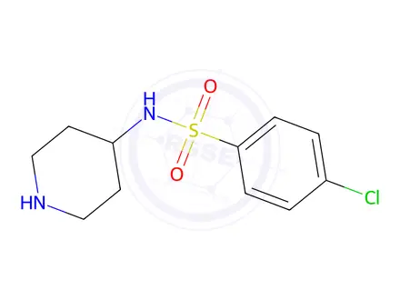 Chemical structure of 4-Chloro-N-Piperidin-4-Ylbenzenesulfonamide