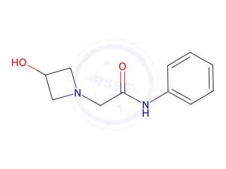 Chemical structure of 2-(3-hydroxyazetidin-1-yl)-n-phenylacetamide