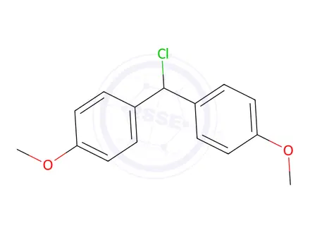 Chemical structure of 4,4'-(Chloromethylene)bis(methoxybenzene)