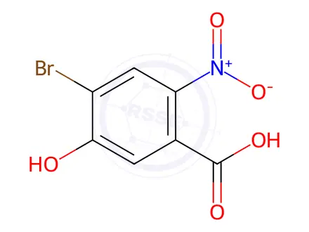 Chemical structure of 4-Bromo-5-hydroxy-2-nitrobenzoic acid