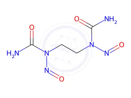 Chemical structure of 1,1-ethylenebis(1-nitrosourea)