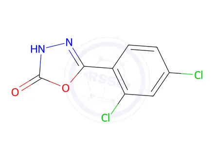 Chemical structure of 5-(2,4-DICHLOROPHENYL)-1,3,4-OXADIAZOL-2(3H)-ONE
