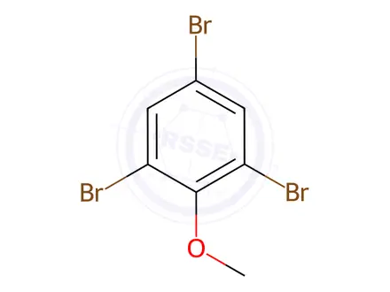 Chemical structure of 2,4,6-Tribromoanisole