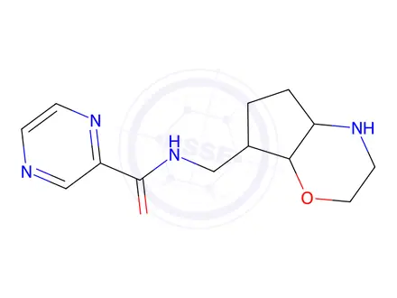 Chemical structure of N-((Octahydrocyclopenta[b][1,4]oxazin-7-yl)methyl)pyrazine-2-carboxamide