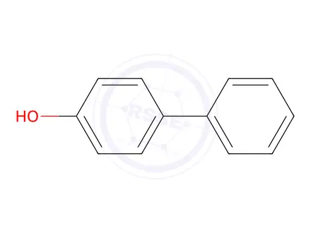 Chemical structure of 4-Phenylphenol