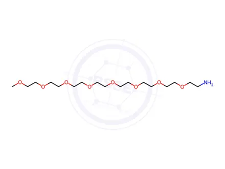 Chemical structure of m-PEG8-amine