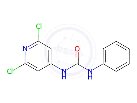 Chemical structure of Urea, N-(2,6-dichloro-4-pyridinyl)-N'-phenyl-