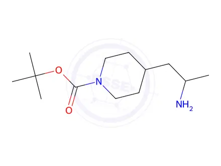 Chemical structure of tert-butyl 4-(2-aminopropyl)piperidine-1-carboxylate