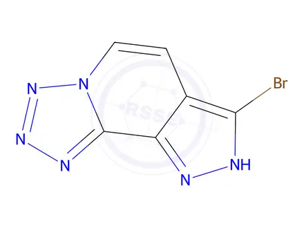 Chemical structure of 10-bromo-3,4,5,6,11,12-hexaazatricyclo[7.3.0.02,6]dodeca-1(9),2,4,7,10-pentaene