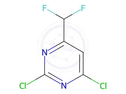 Chemical structure of 2,4-Dichloro-6-difluoromethyl-pyrimidine