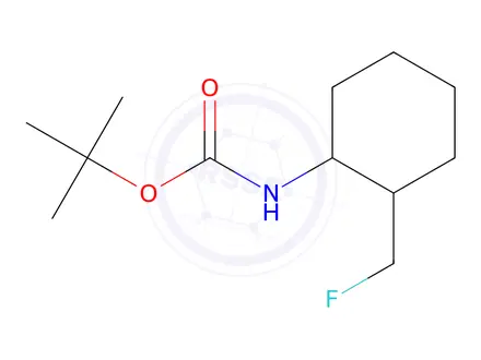 Chemical structure of Tert-butyl (2-(fluoromethyl)cyclohexyl)carbamate
