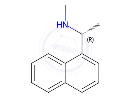 Chemical structure of (1R)-N-Methyl-1-Naphthalen-1-Ylethanamine