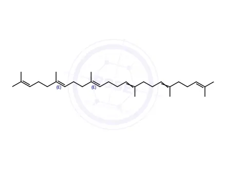 Chemical structure of Squalene