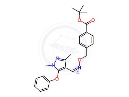 Chemical structure of (Z)-Fenpyroximate in acetone