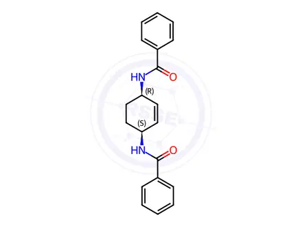 Chemical structure of N,N'-((1R,4S)-cyclohex-2-ene-1,4-diyl)dibenzamide