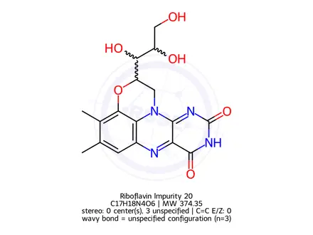 Chemical structure of Riboflavin lmpurity 20