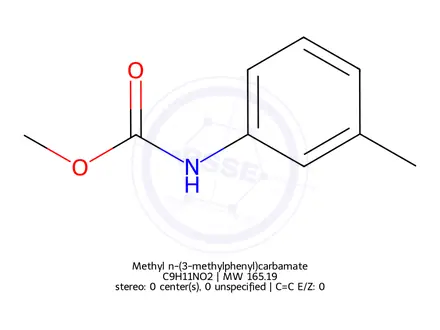 Chemical structure of Methyl n-(3-methylphenyl)carbamate