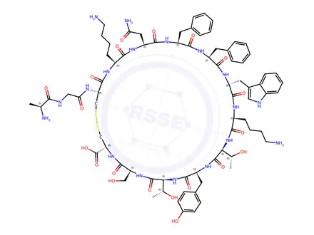 Chemical structure of [D-Trp8,Tyr11] Somatostatin