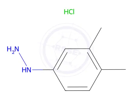 Chemical structure of 3,4-Dimethylphenylhydrazine hydrochloride
