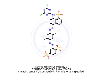 Chemical structure of Sunset Yellow FCF Impurity 3