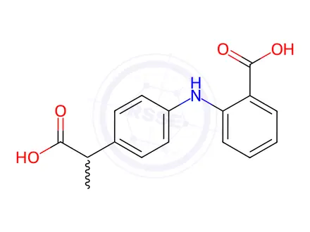 Chemical structure of Alminoprofen Impurity 1 (Araprofen)