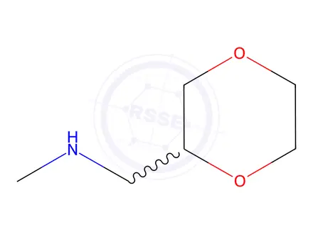 Chemical structure of (R)-1-(1,4-Dioxan-2-yl)-N-methylmethanamine