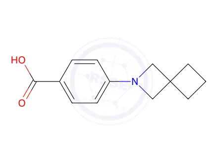 Chemical structure of 4-(2-Azaspiro[3.3]heptan-2-yl)benzoic acid